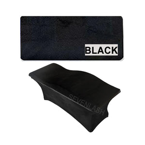 Black memory foam lash mattress bed topper 60x180x18cm